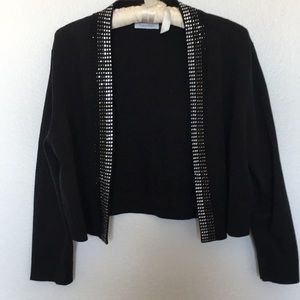 Calvin Klein Dressy Beaded Sweater Sz L